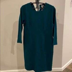 NWT JCrew green 3/4 sleeve dress